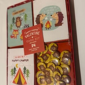 Valentine Cards - Pack of 24 with Buttons